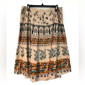 Jacqueline Boho A-Line Vintage Skirt
